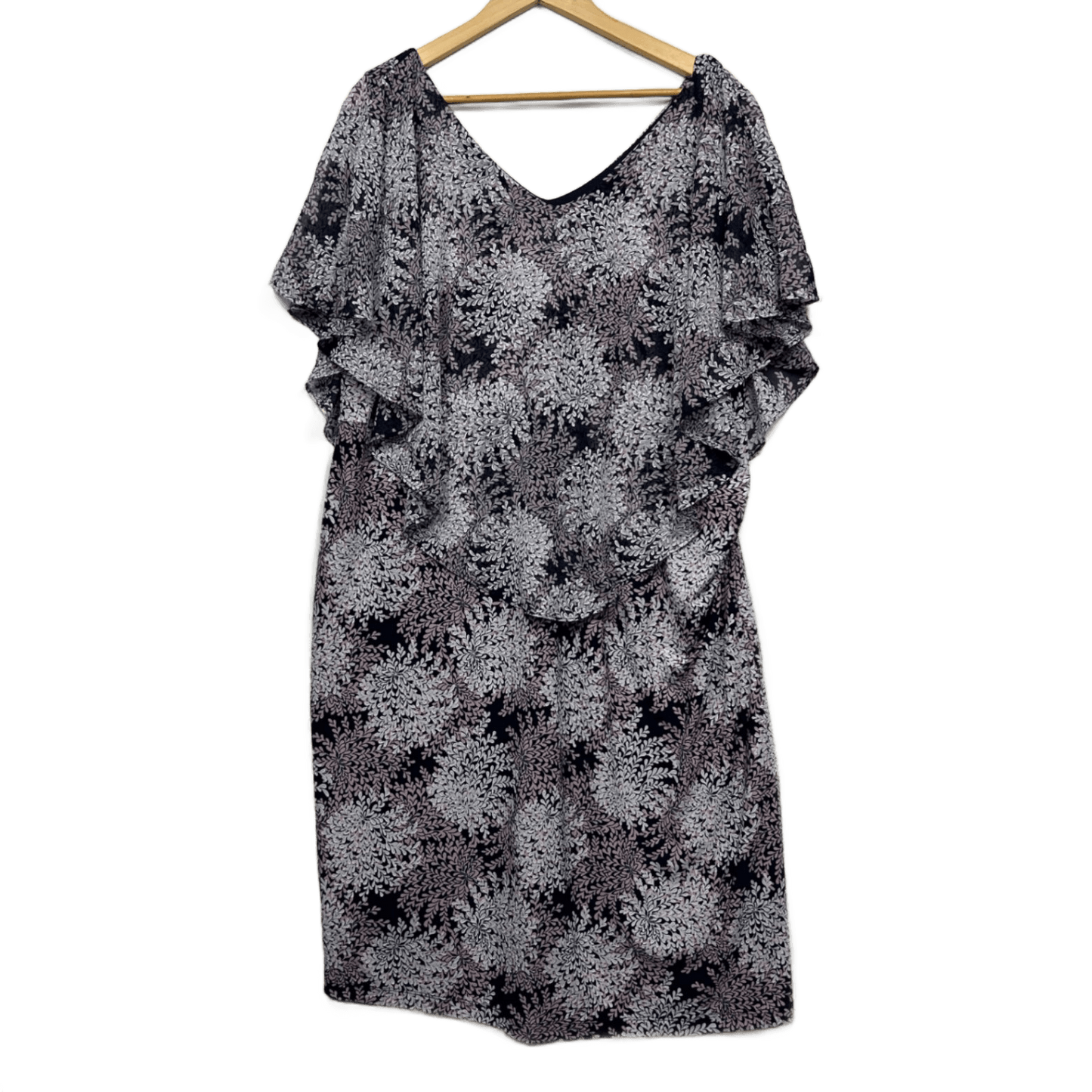 Taking Shape Midi Dress Size 18 Midi Length Floral Short Sleeve