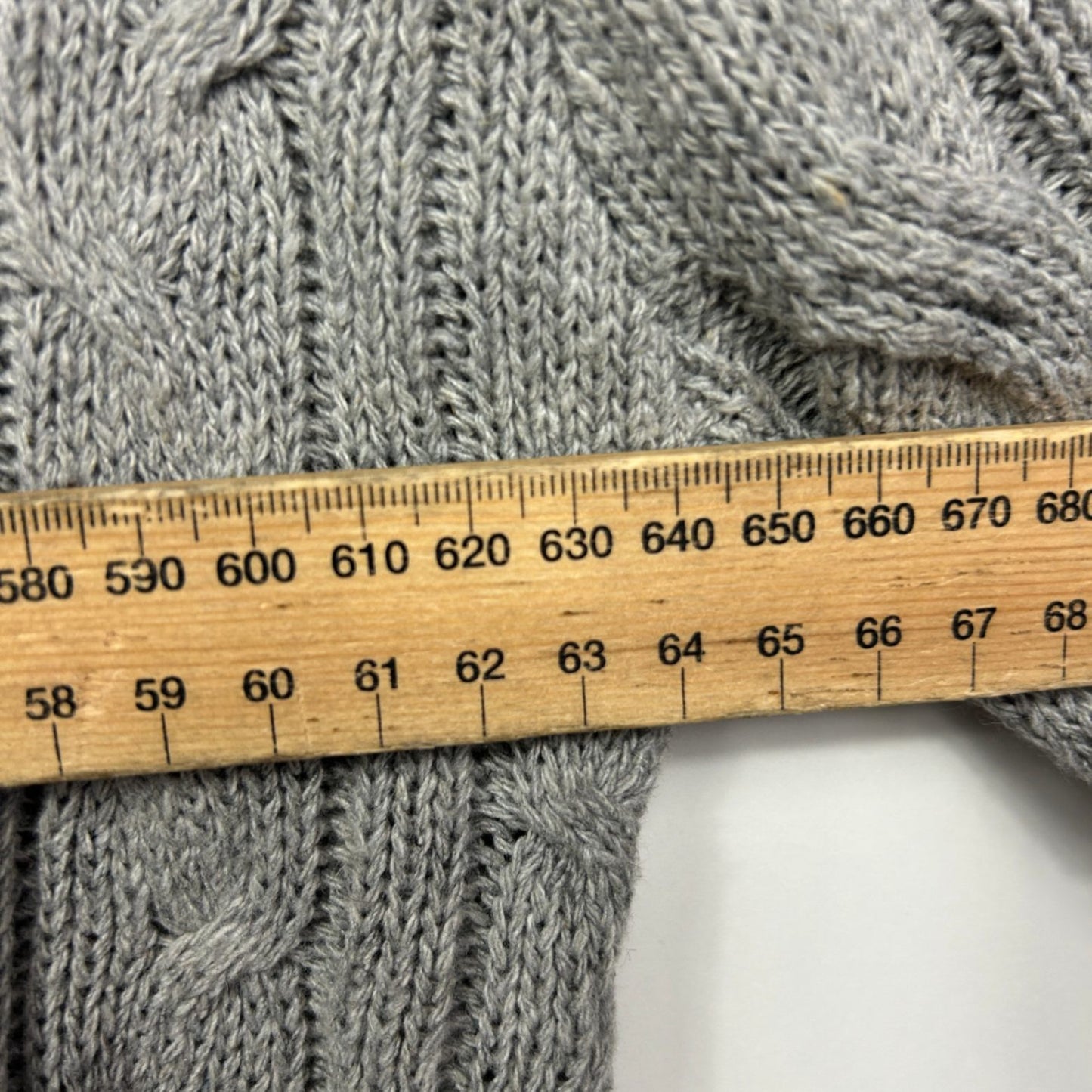 Boohoo Cardigan Size 24-26 Grey Longline Long Sleeve Pockets Knit