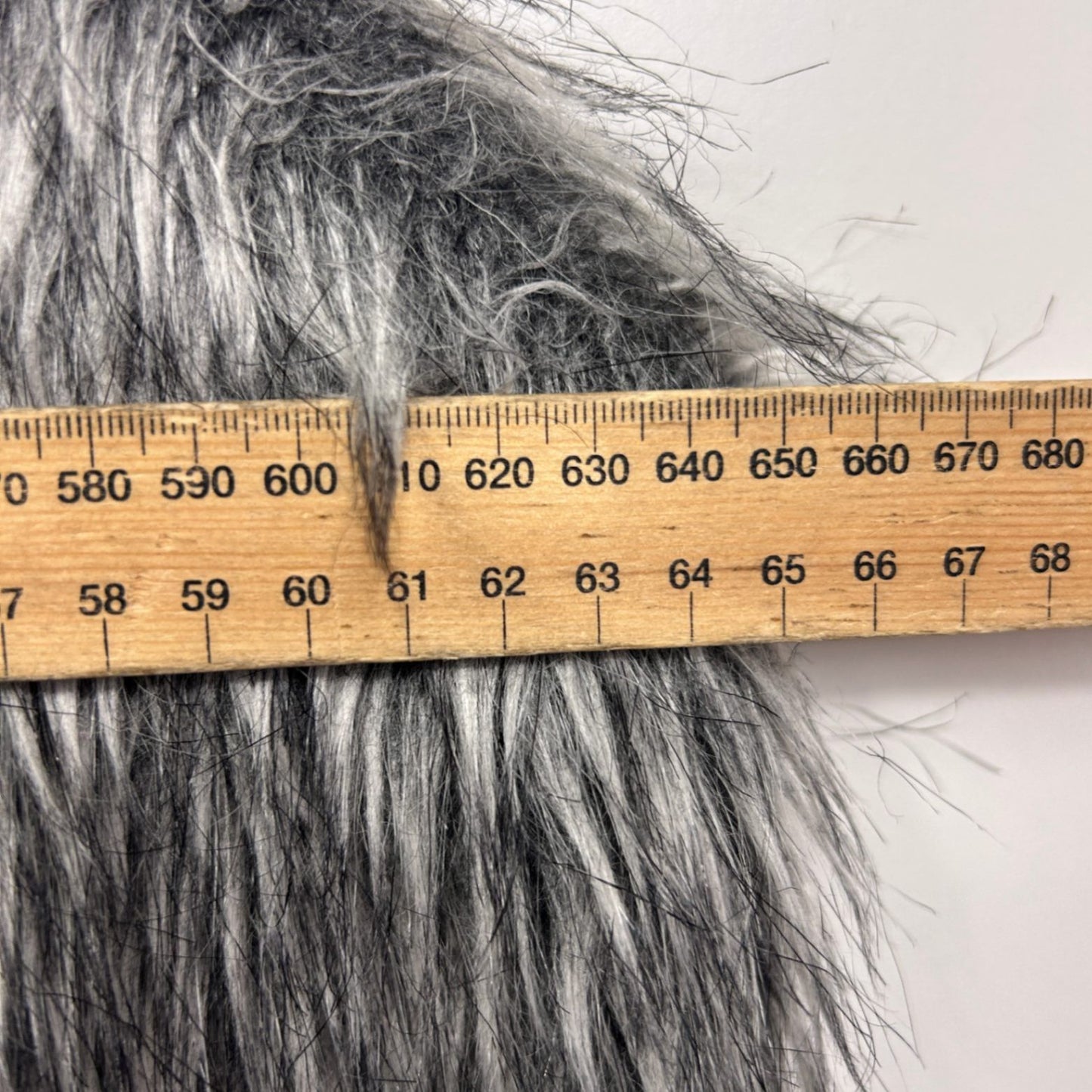 City Chic Faux Fur Grey Longline Vest Sleeveless Size 22 Plus XL