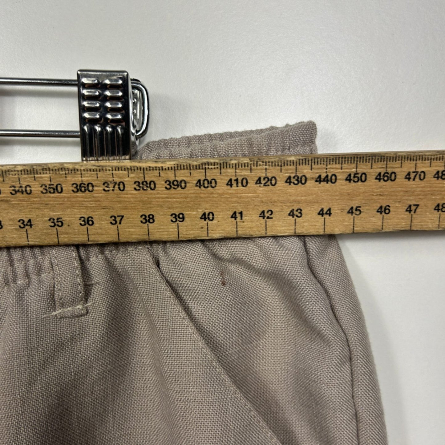 Millers Pants Trousers Size 18 Taupe Elastic Waist Trousers Relaxed Straight Leg
