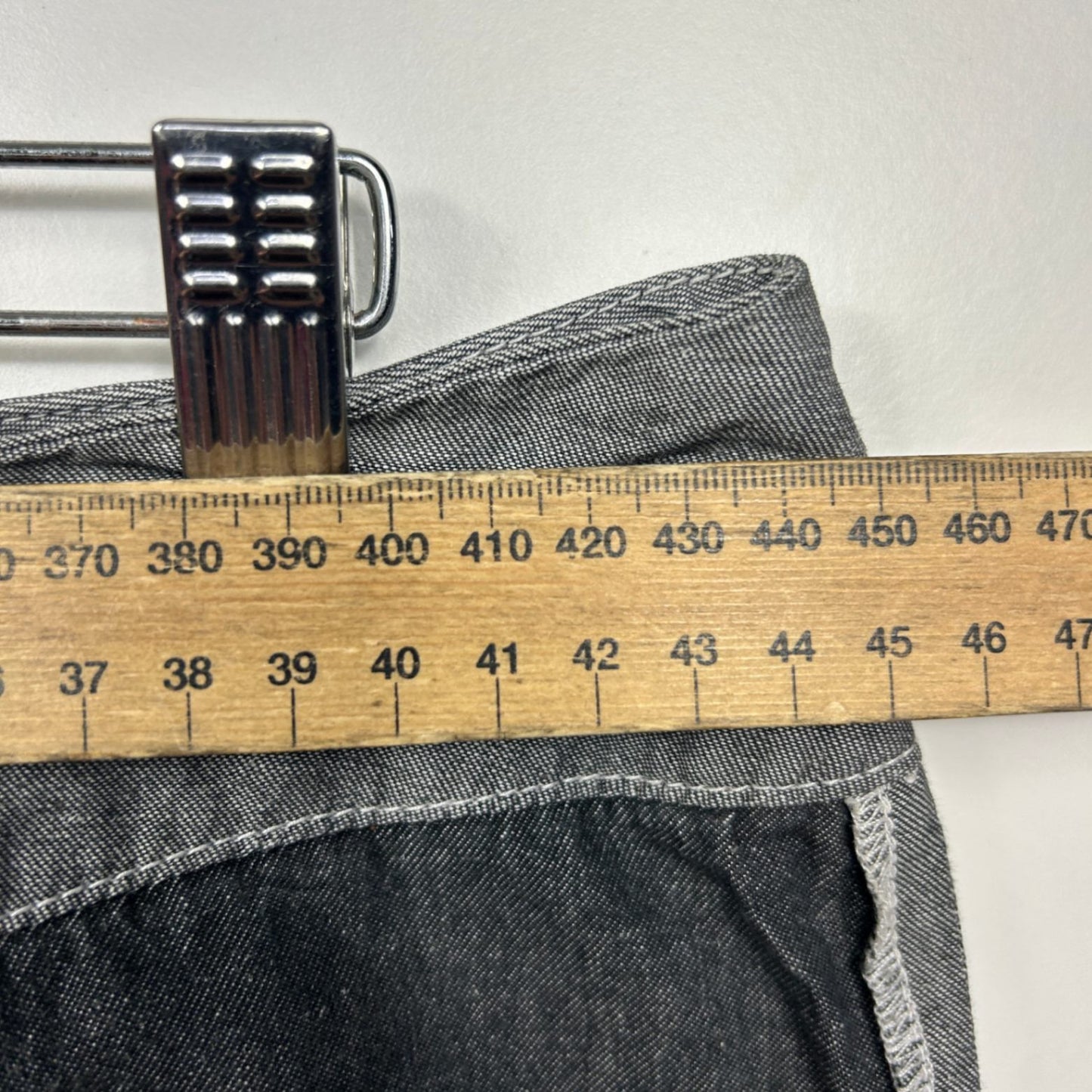 Taking Shape Cargo Cropped Pants Grey Linen Blend Size 14 Zip Fly