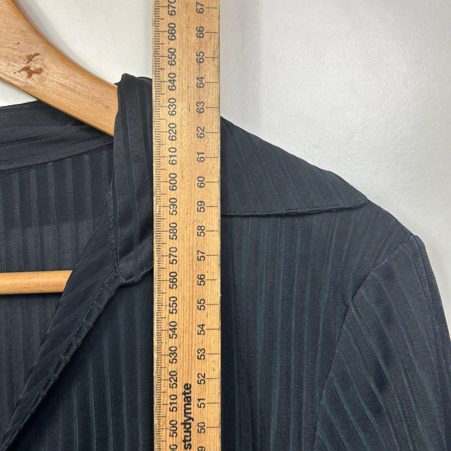 Vintage Katies Long Sleeve Top Size 14 Black Y2K Ribbed Collared