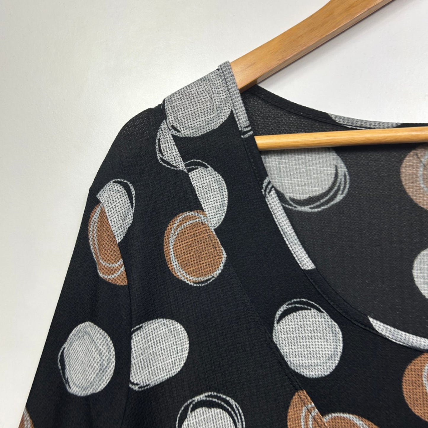 Taking Shape Midi Dress Size 20 Plus Pockets Black Polka Dots