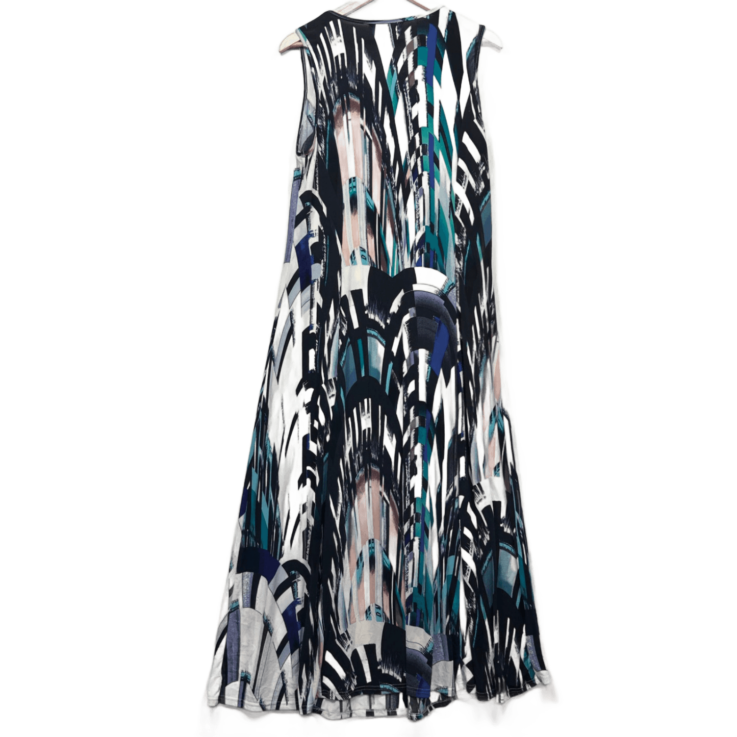 Noni B Maxi Dress Size 14 Multicoloured Sleeveless Long Length