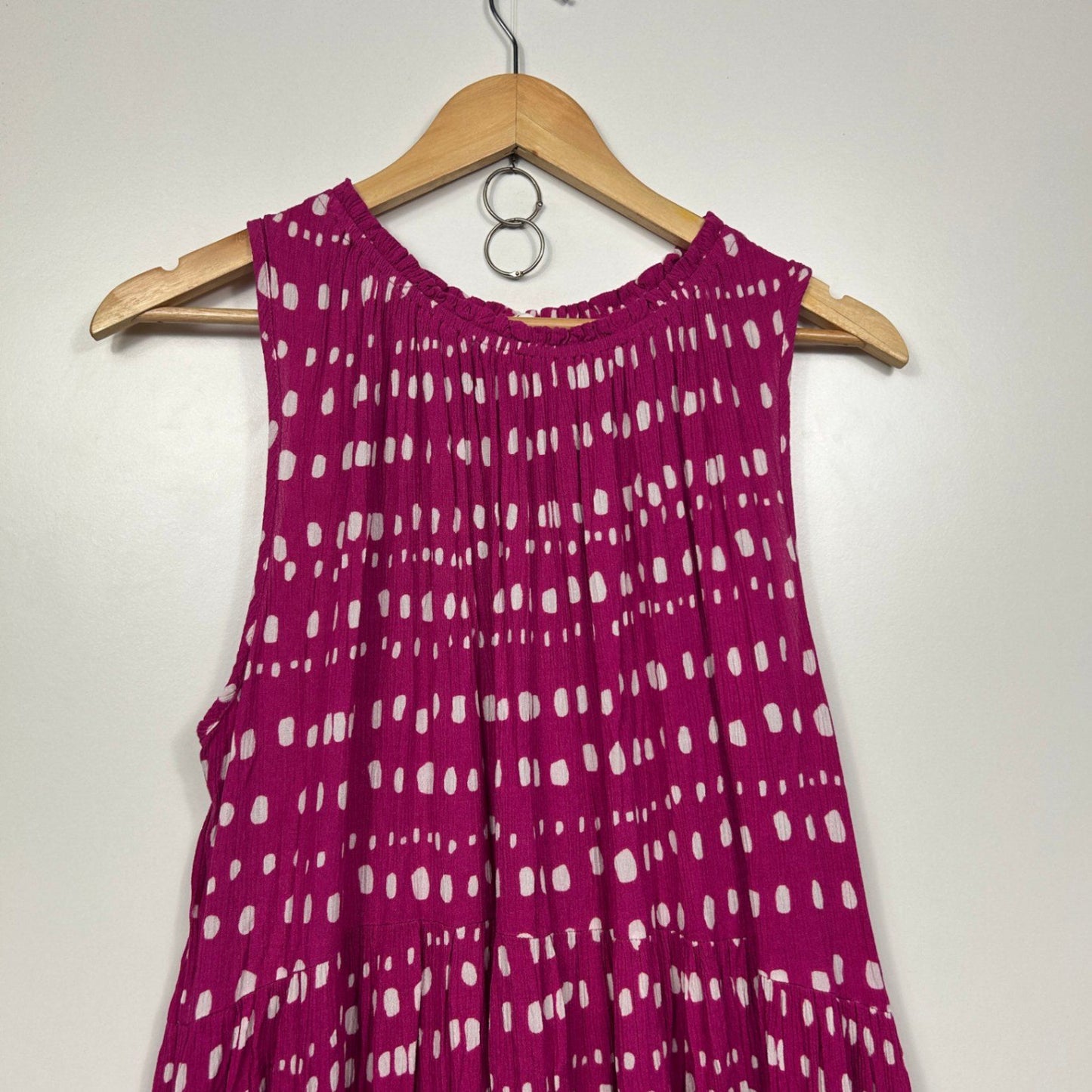 Label of Love Pink Rayon Sleeveless Maxi Dress Size 12 14 M/L