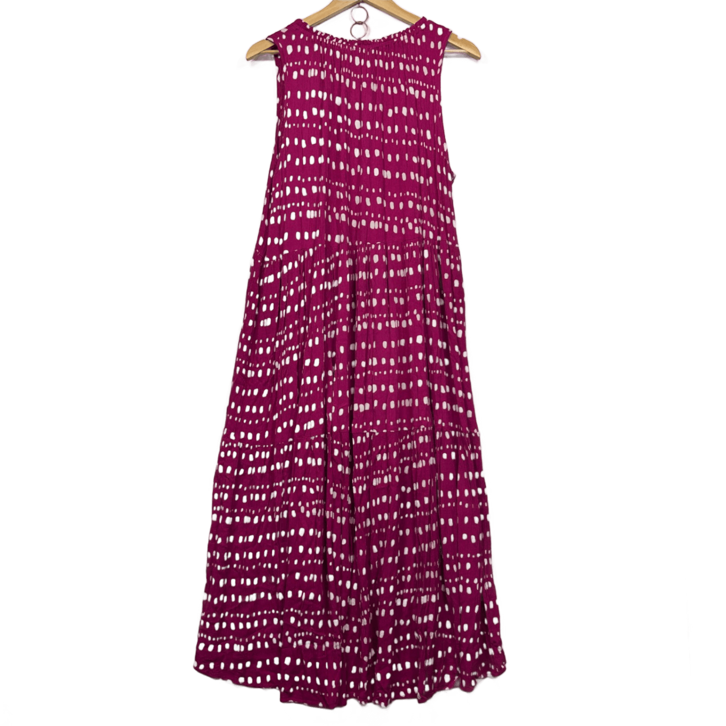 Label of Love Pink Rayon Sleeveless Maxi Dress Size 12 14 M/L