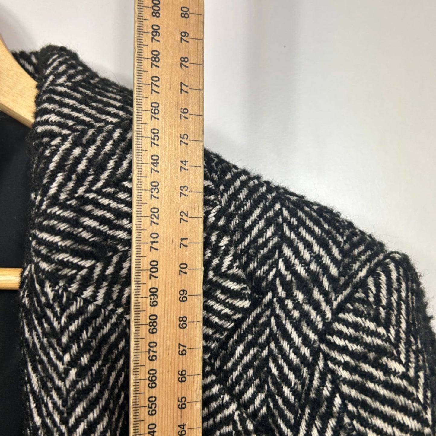 Lily Loves Jacket Blazer Size 14 16 L/XL Black White Long Sleeve