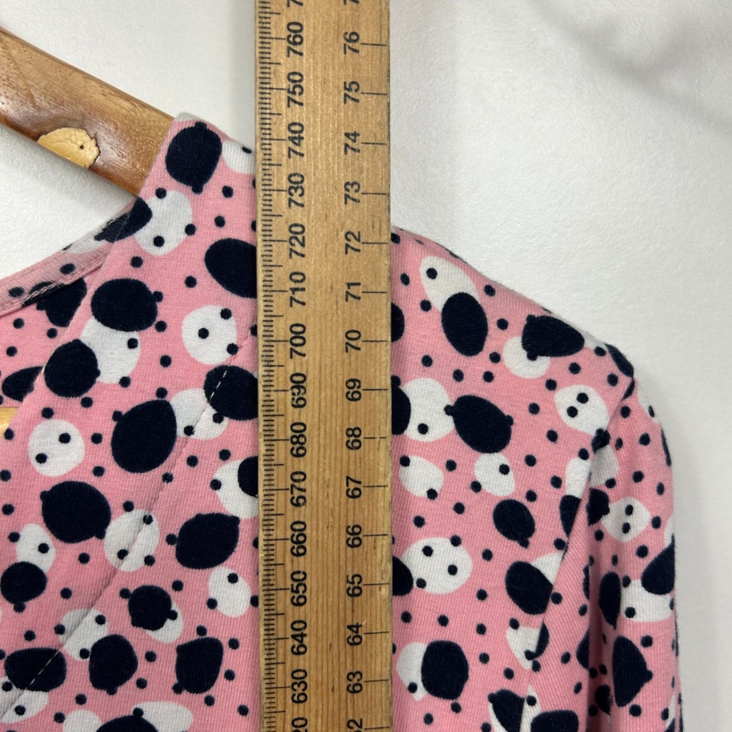 Virtuelle Long Sleeve Top Size 16 Plus Small Pink Black