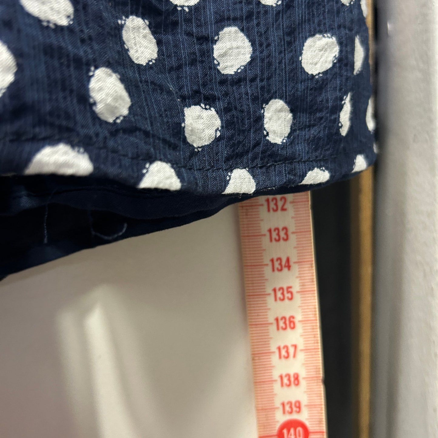 Autograph Maxi Dress Size 26 Navy Polka Dots Short Sleeve Pockets Lined Viscose Button Up