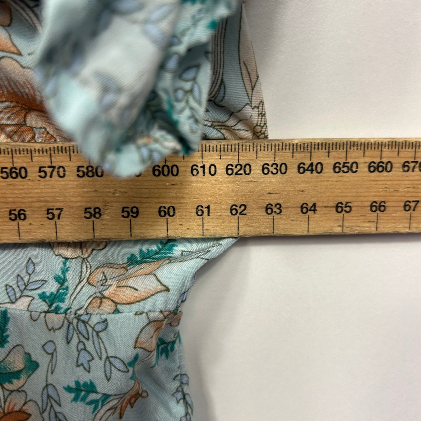 SHEIN Curve Boho Tunic Blouse Size 20 22 4XL Rayon Green Floral