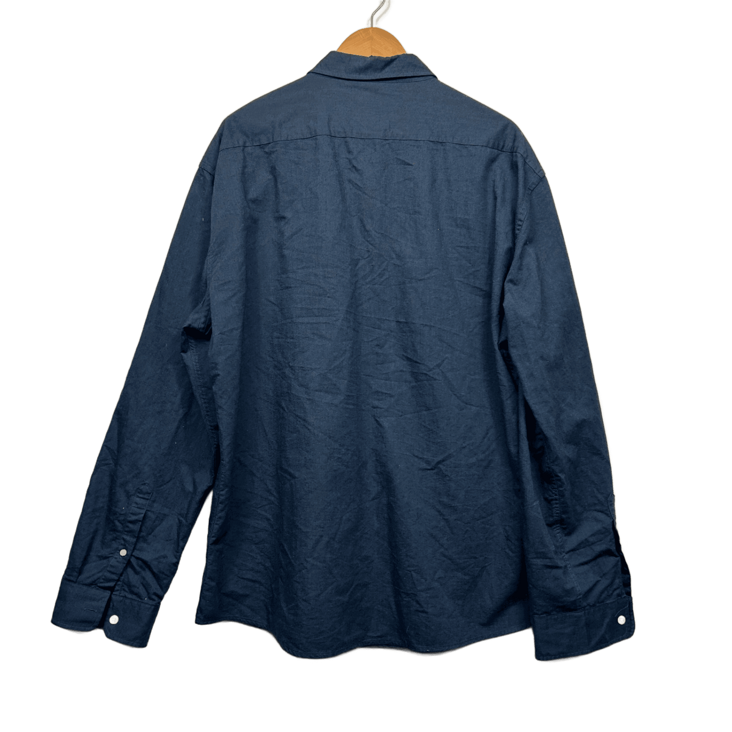 Connor Long Sleeve Shirt Size 3XL Blue Long Sleeve 100% Cotton Slim Fit