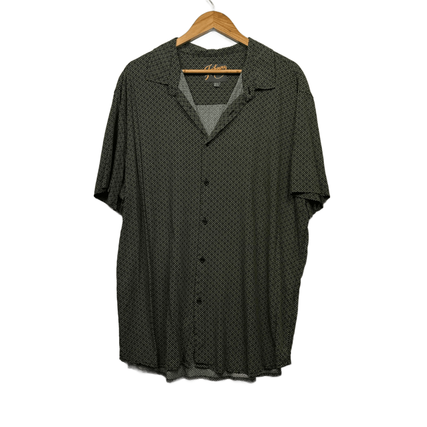 Johnny Bigg Shirt Size 3XL Green Short Sleeve