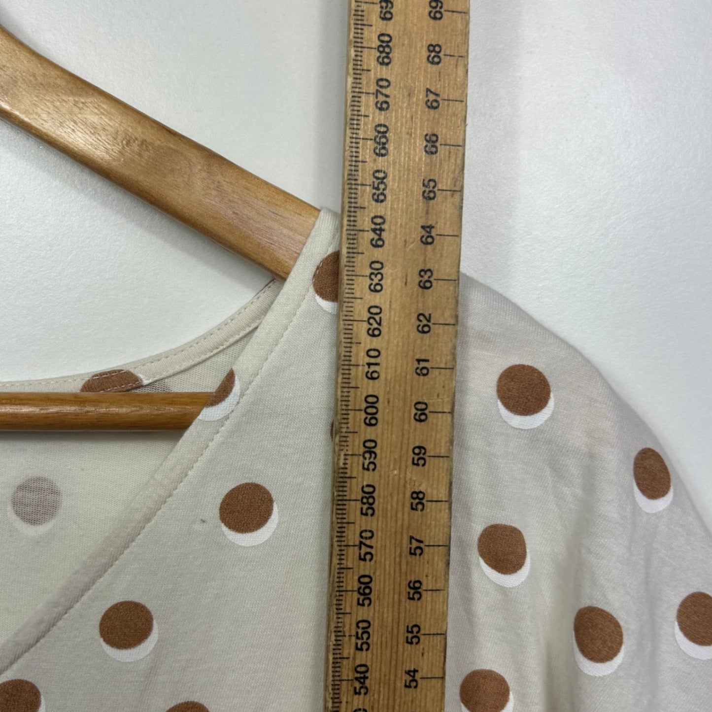 Sussan T-Shirt Top Size 16 XL Short Sleeve Polka Dots 100% Australian Cotton