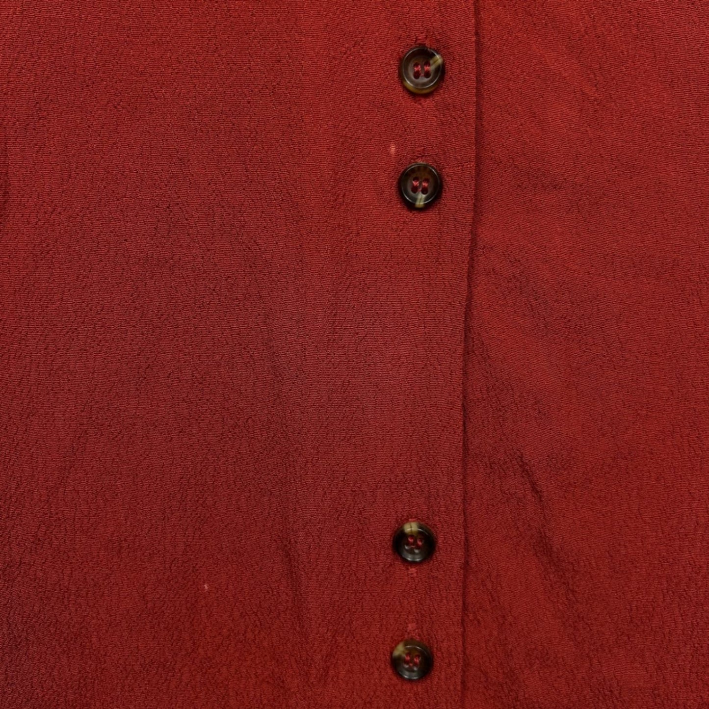 Autograph Top Size 24 Red Short Sleeve Casual Button Up