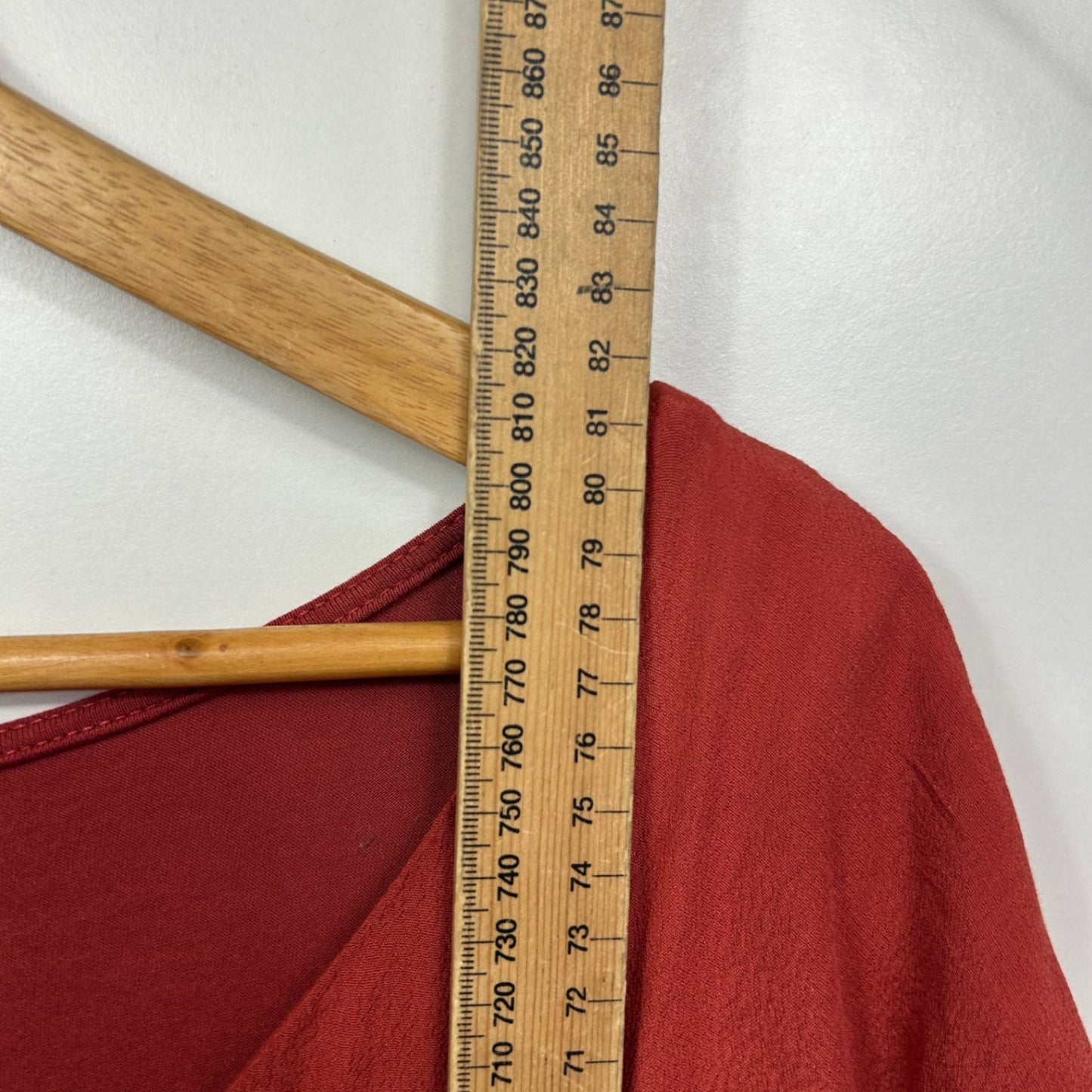 Autograph Top Size 24 Red Short Sleeve Casual Button Up