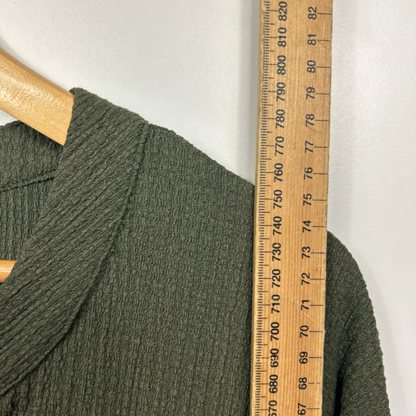 Beme Smock Top Size 14 16 Plus Olive Green Short Sleeve