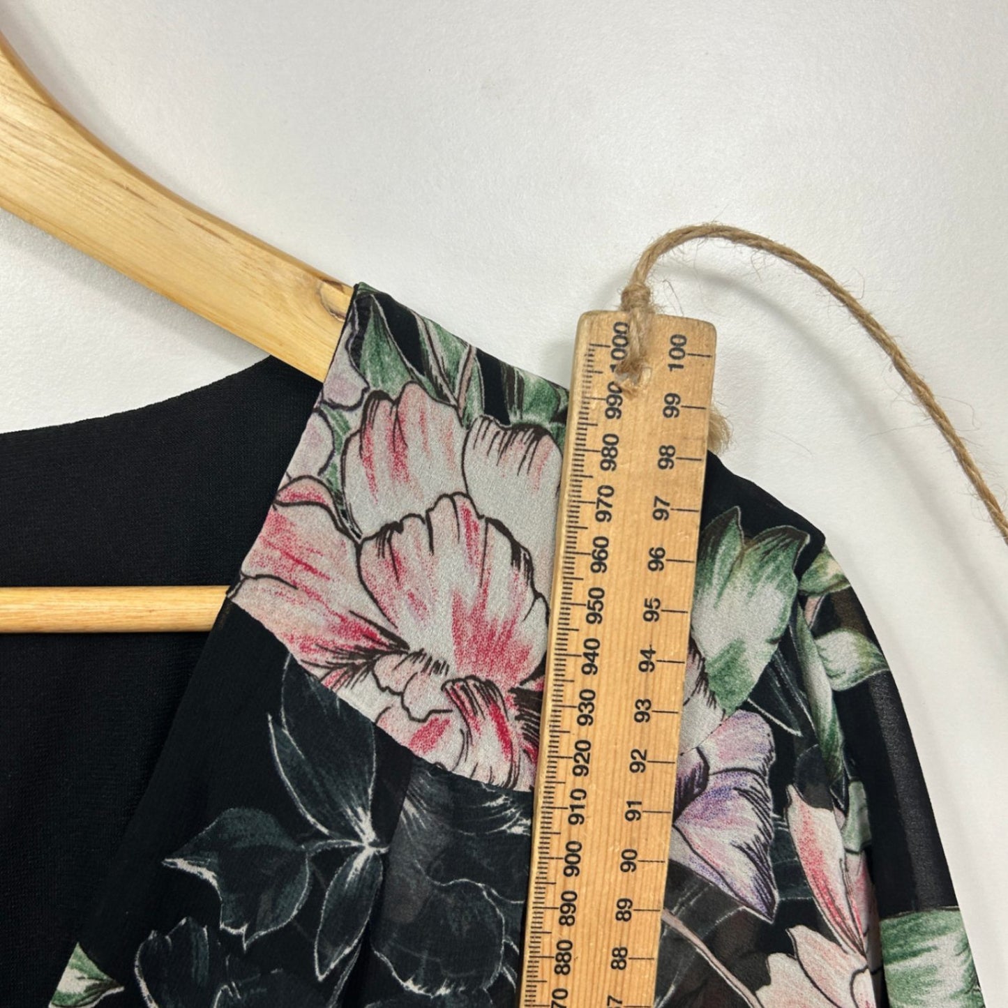 City Chic Midi Dress Size 16 Small Plus Floral Black Short Sleeve