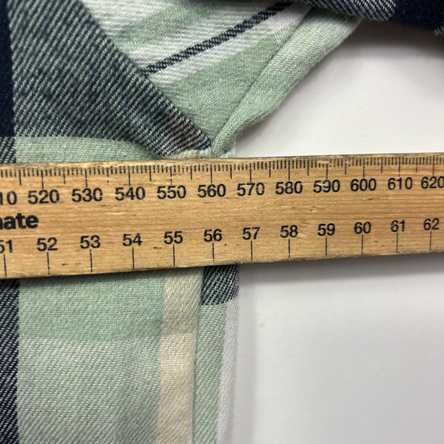 Ally Shirt Size 14 Button Up Long Sleeve Flannel Check Green Navy