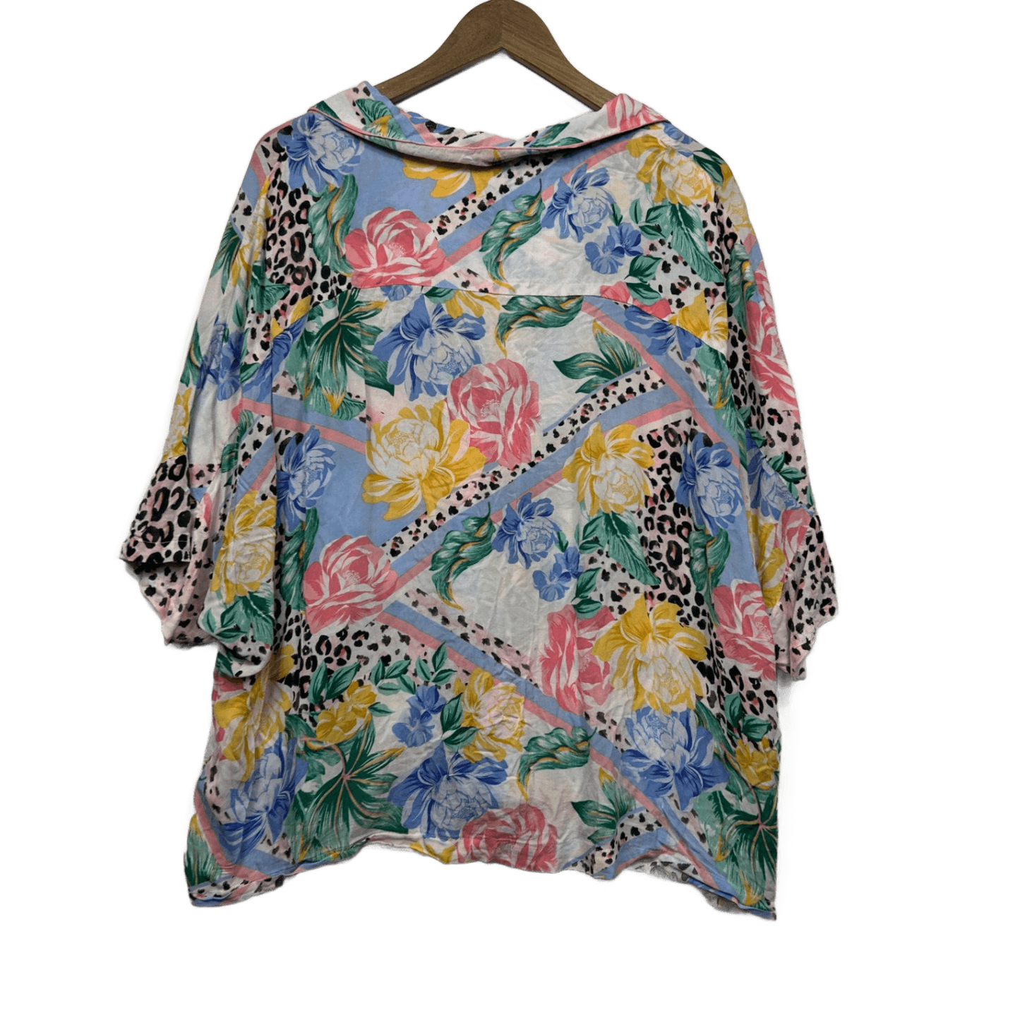 Peter Alexander Women’s Size 1+ (16-18) Floral Pyjama Top Button Up Sleepwear PJ