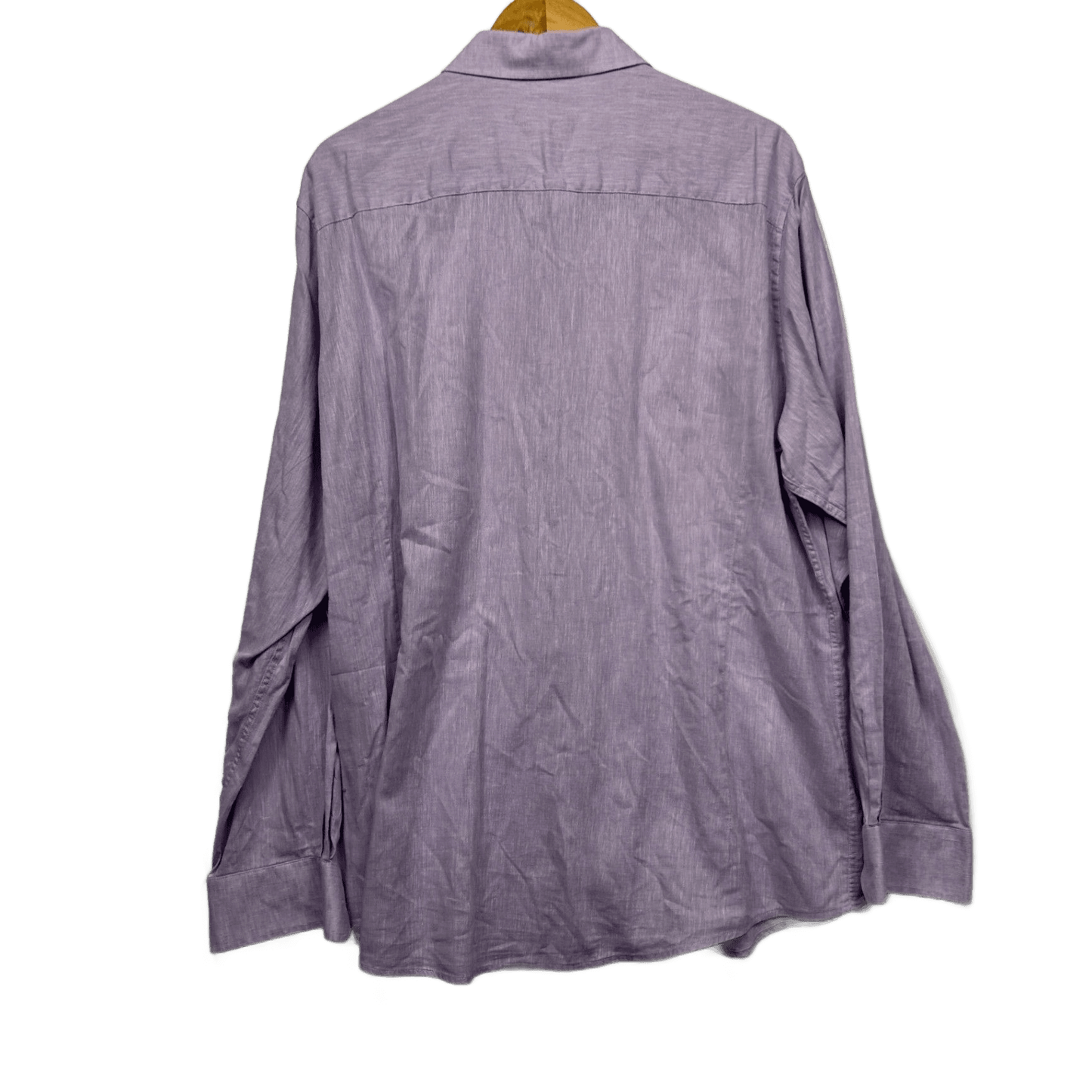 Johnny Bigg Men's Size 2XL Lilac Long Sleeve Button-Up Shirt Linen Blend