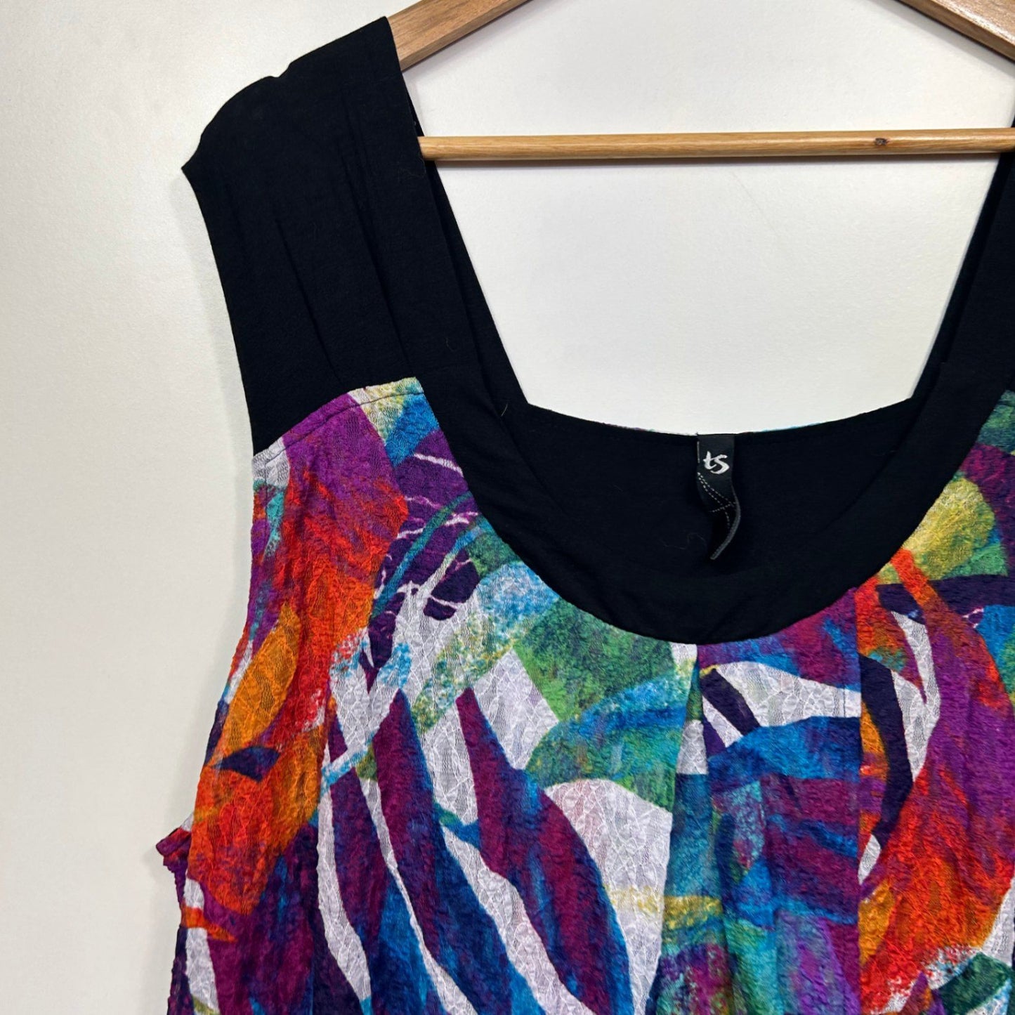 Taking Shape Tunic Dress Size 20 Large Plus Sleeveless Asymmetric Hem