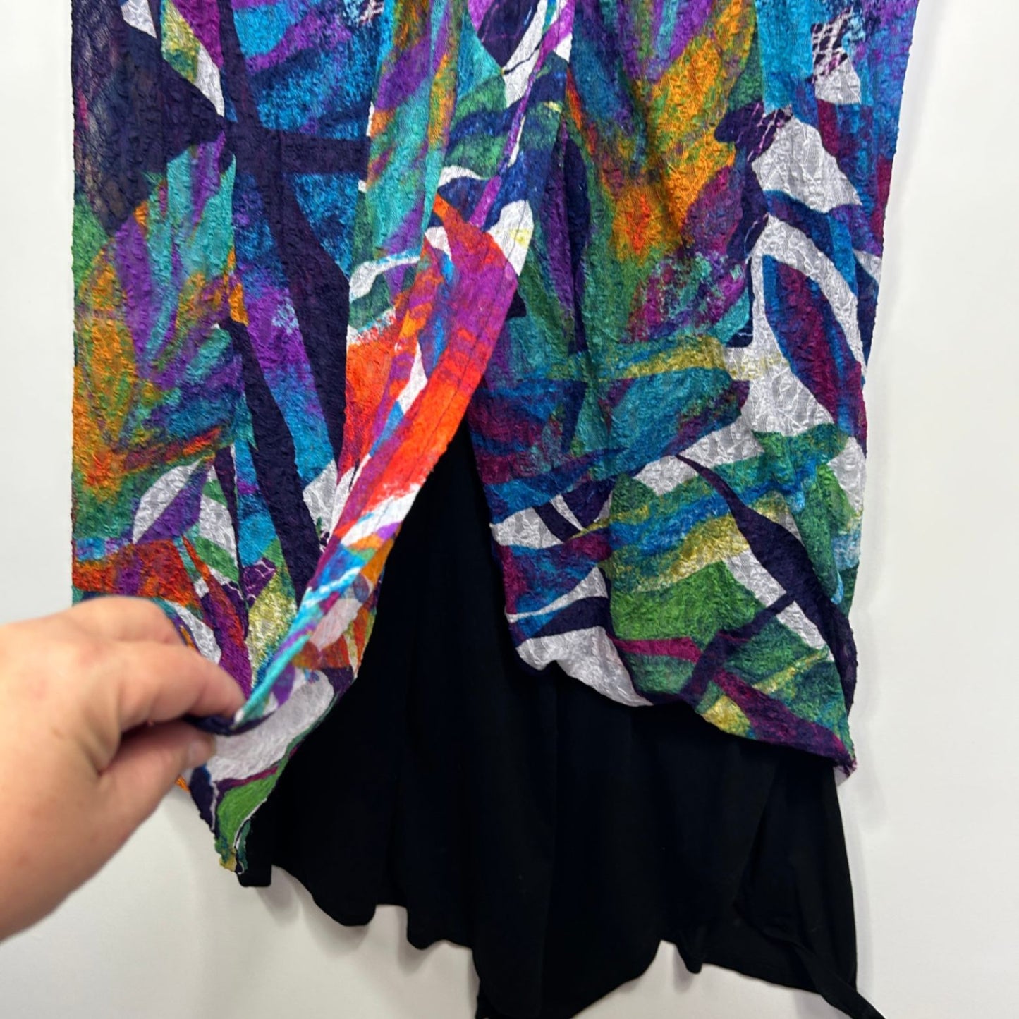 Taking Shape Tunic Dress Size 20 Large Plus Sleeveless Asymmetric Hem