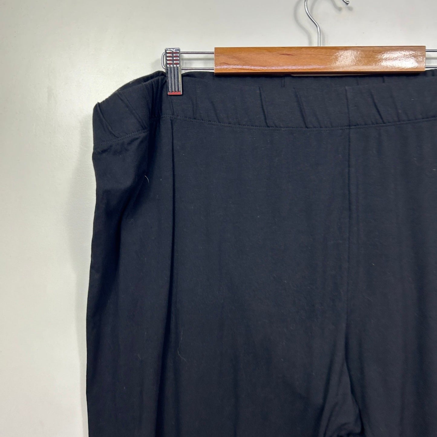 Belle Curve Black Pull On Stretch Leggings Womens Plus Cotton Elastane Size 26