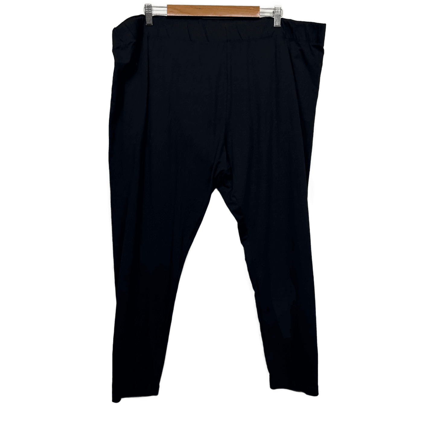 Belle Curve Black Pull On Stretch Leggings Womens Plus Cotton Elastane Size 26