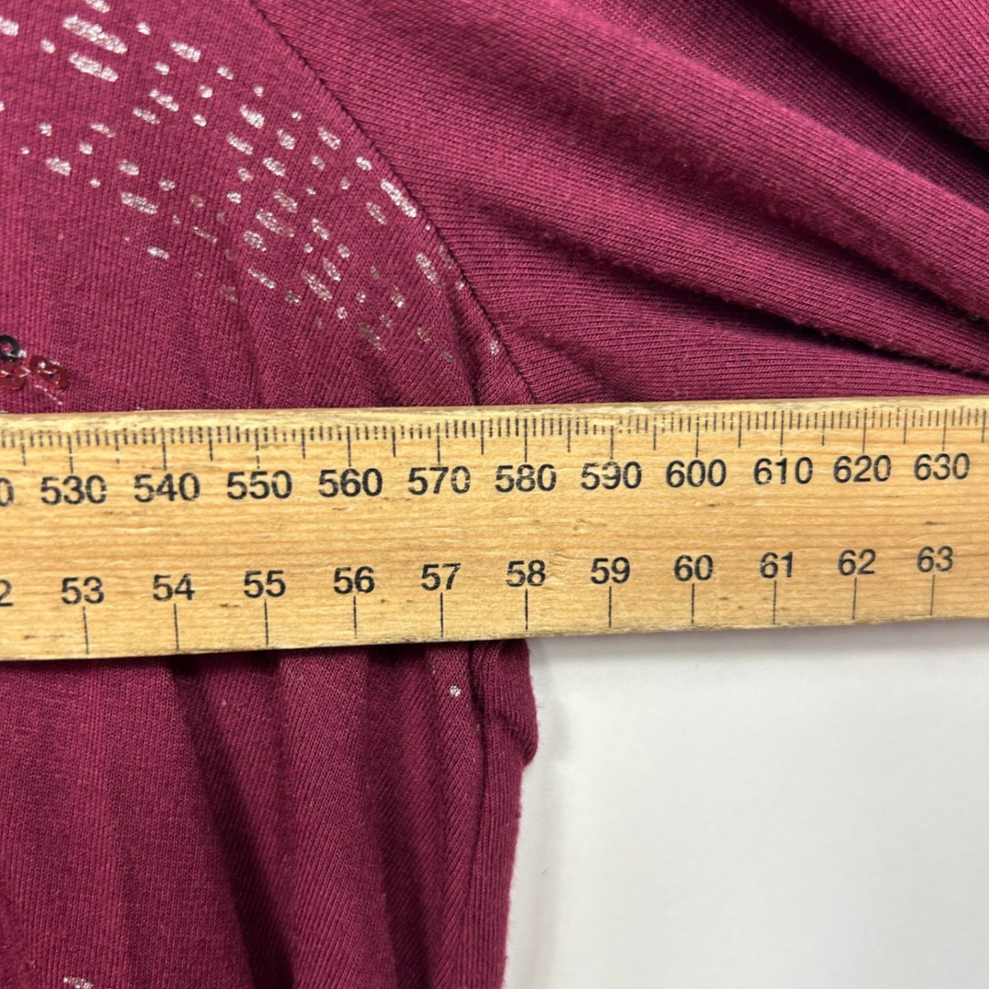Katies Long Sleeve Top Size 2XL Maroon Casual Sequins
