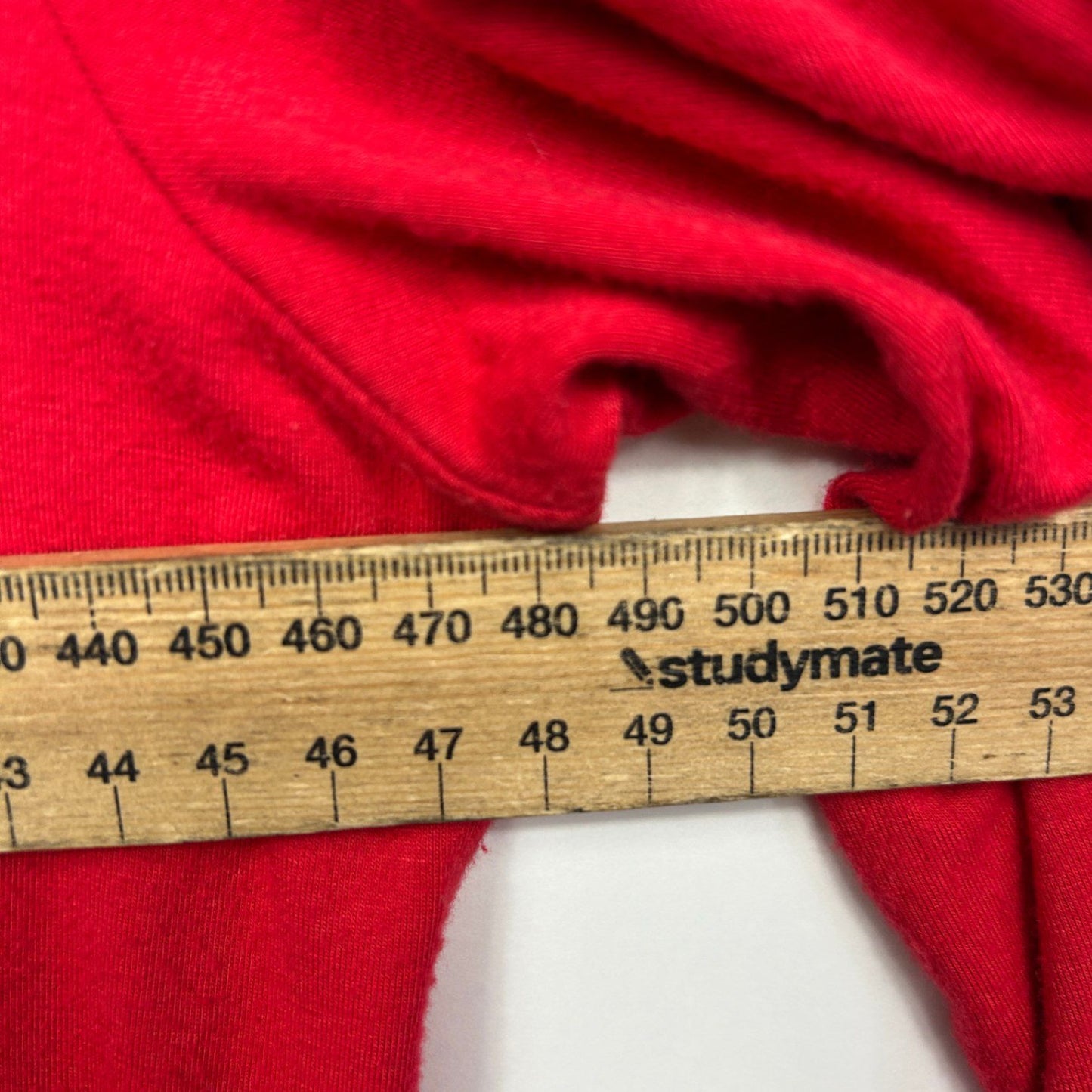 Philosophy Australia Top Size 16 Red Long Sleeve Viscose Blend