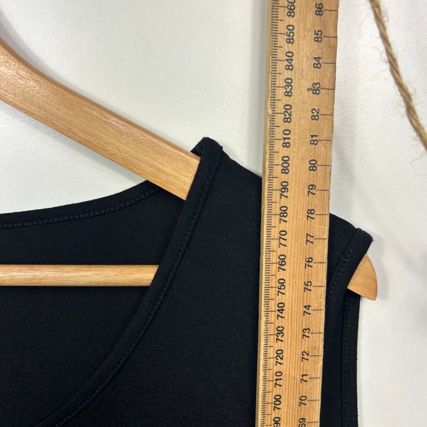 Virtuelle Layered Top Size 18 Plus Black Sleeveless