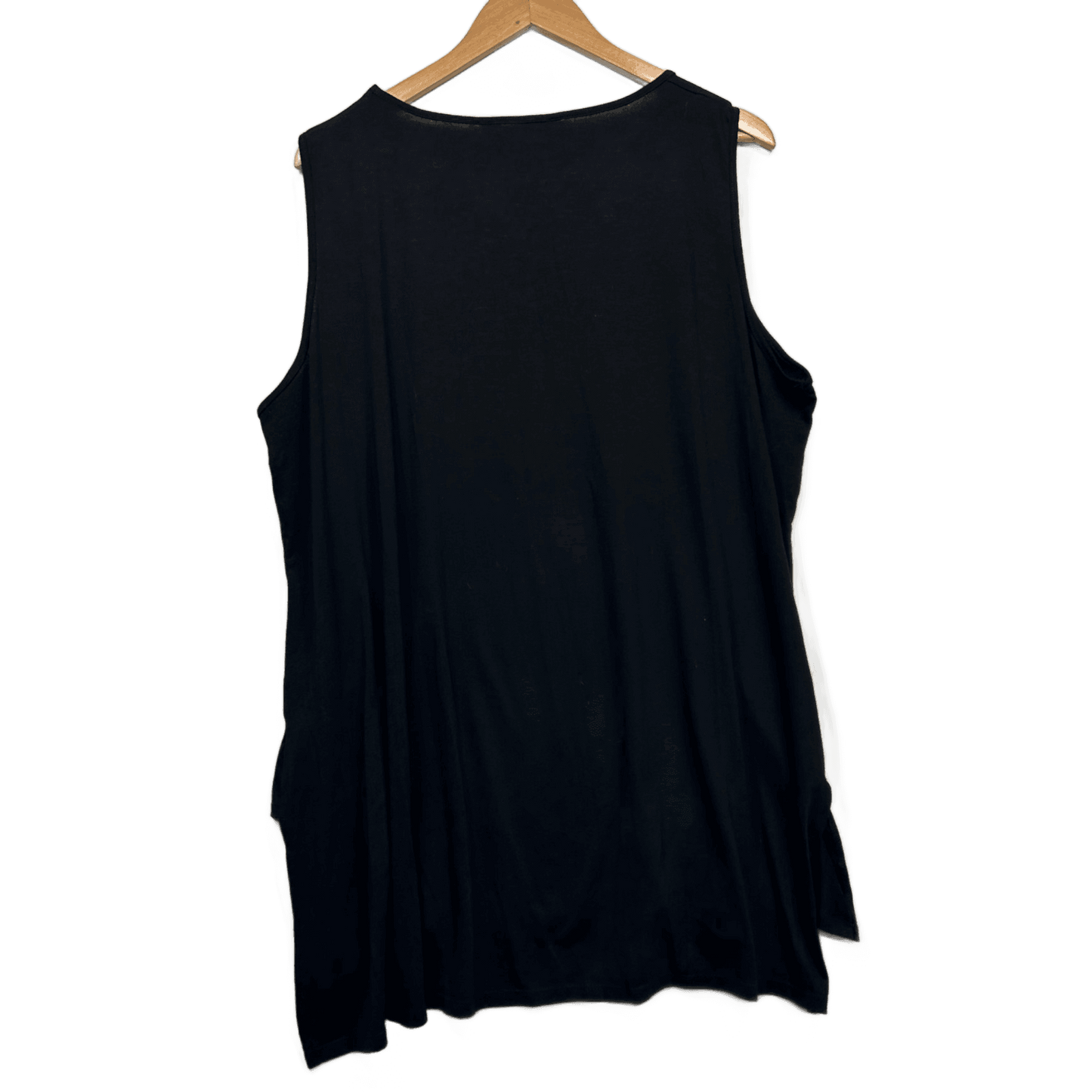 Virtuelle Layered Top Size 18 Plus Black Sleeveless