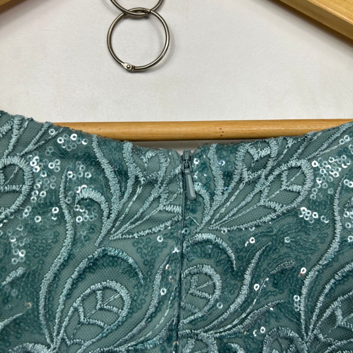 Miss Anne Formal Cocktail Dress Size 18 Sequin Embroidered Mother of the Bride