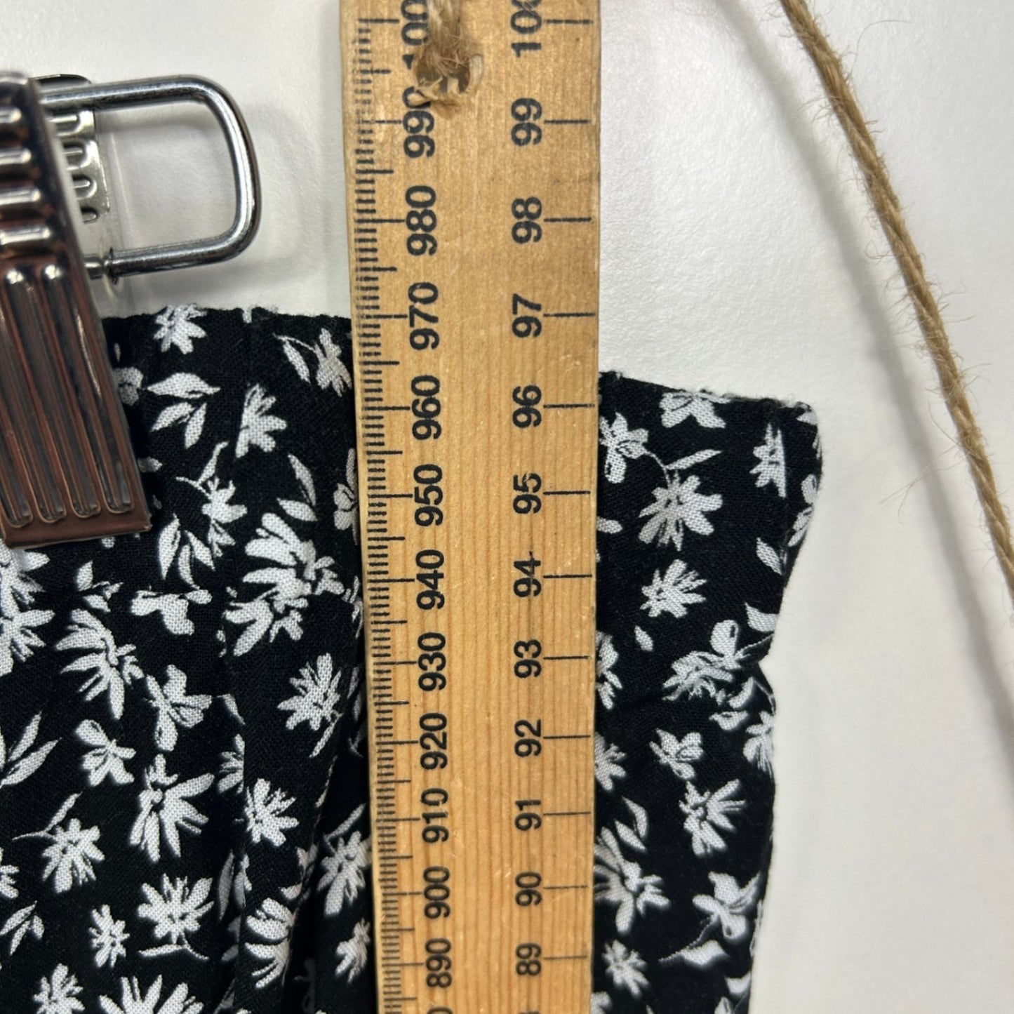 Millers Black White Viscose Pockets Floral Maxi Skirt Size 18 2XL