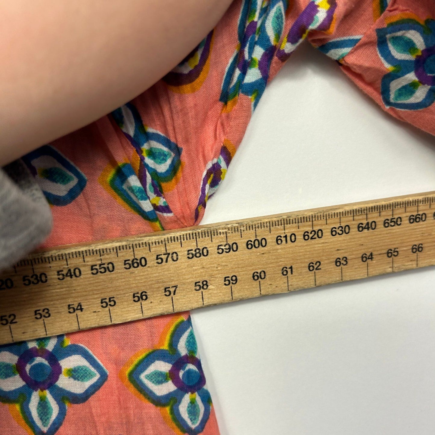 One Summer Boho Dress Size 18 Multicoloured Short Sleeve 100% Cotton