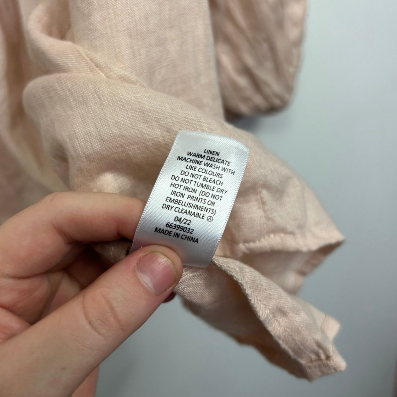 Target Pink Linen Long Sleeve Smock Top Size 20