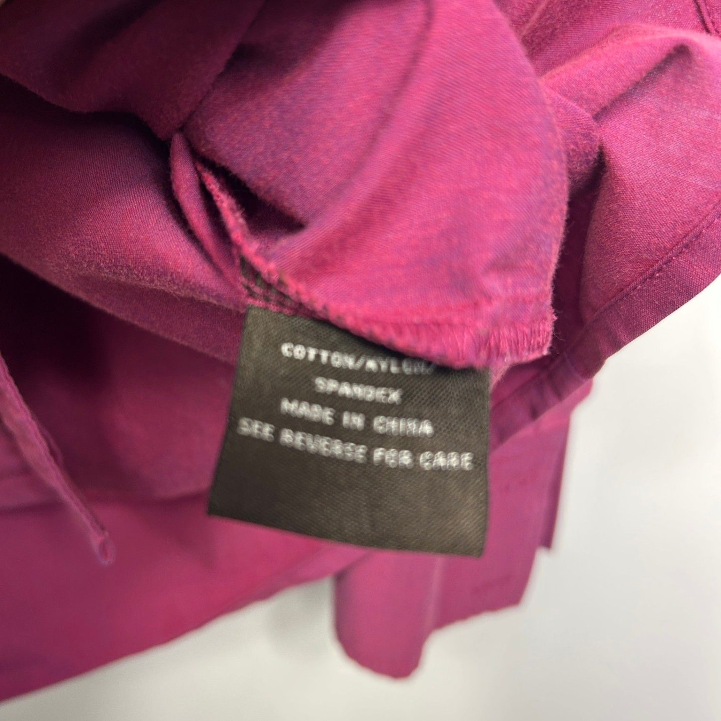 Maggie T Pink Long Sleeve Up Blouse Top Size 16 Cotton Blend