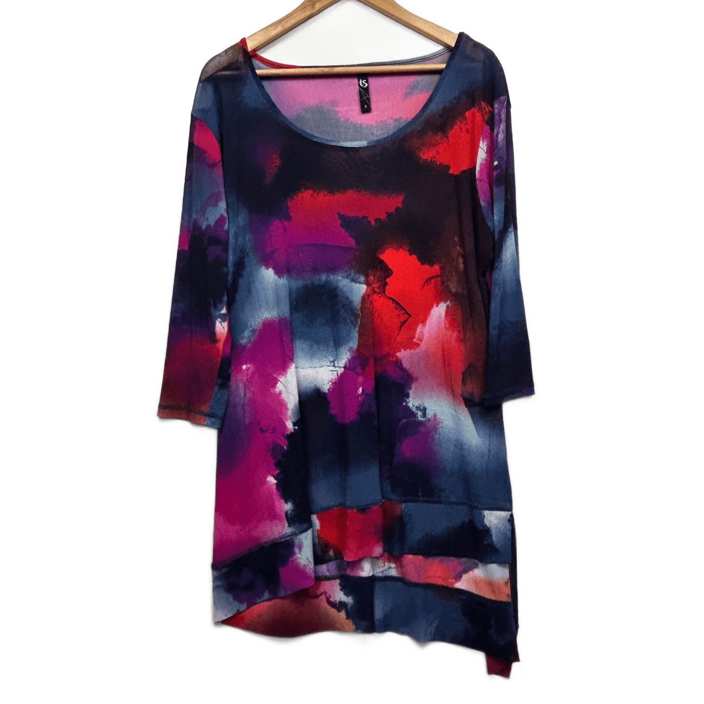 Taking Shape Tunic Dress Size 16 Small Plus Long Sleeve Knee Length