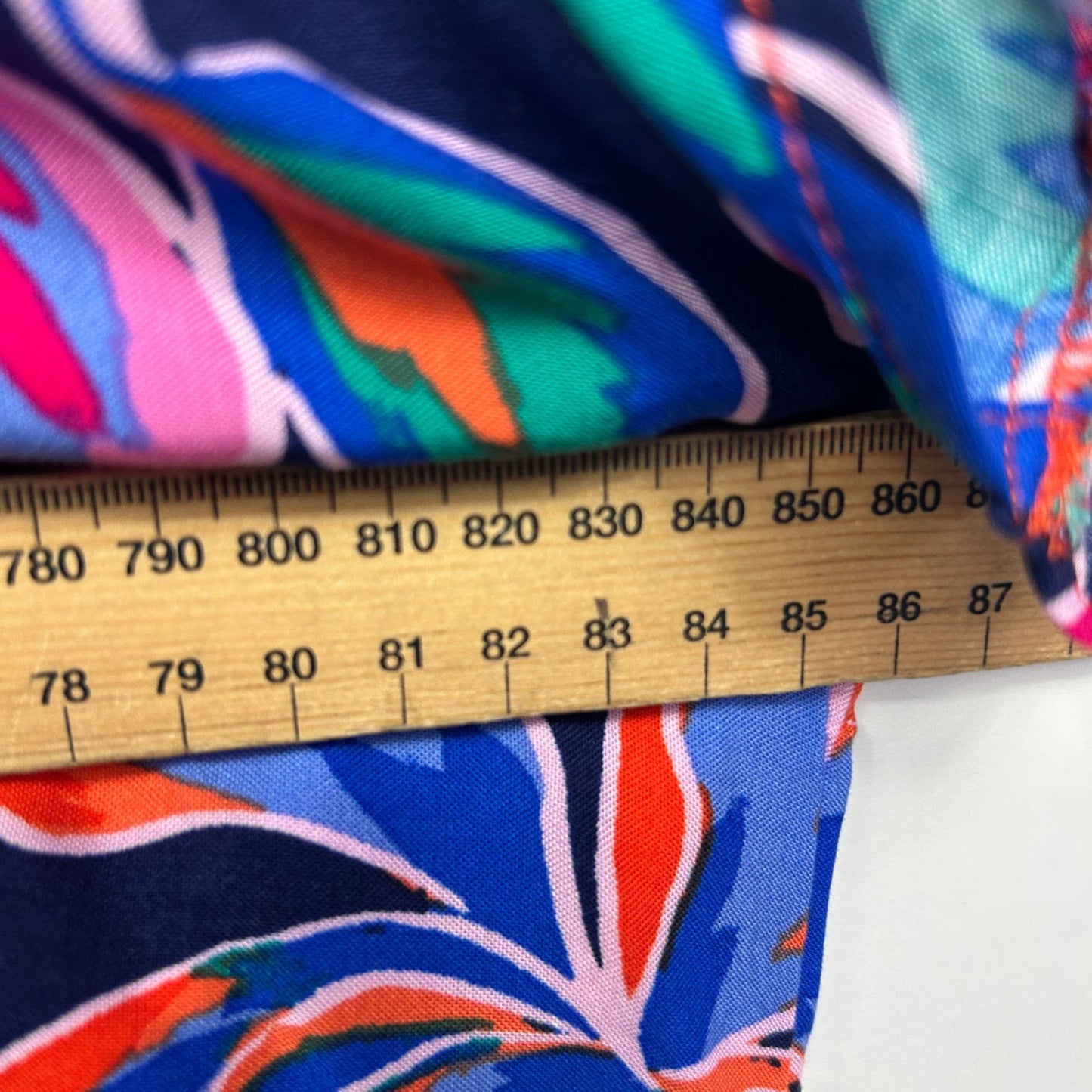 New Rockmans Short Sleeve Kaftan Top Size 18 Multicoloured Floral Boho