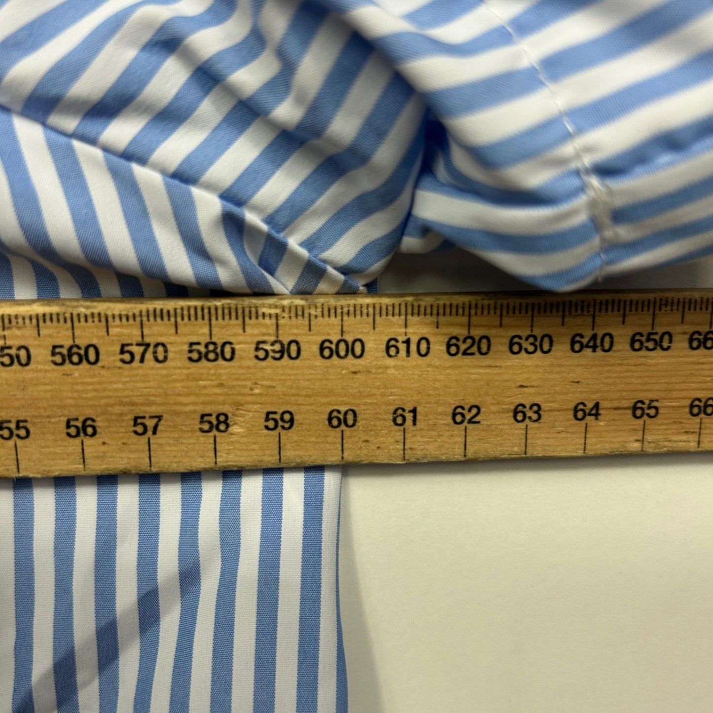 Shein Blue White Striped Short Sleeve Top Shirt XL 16
