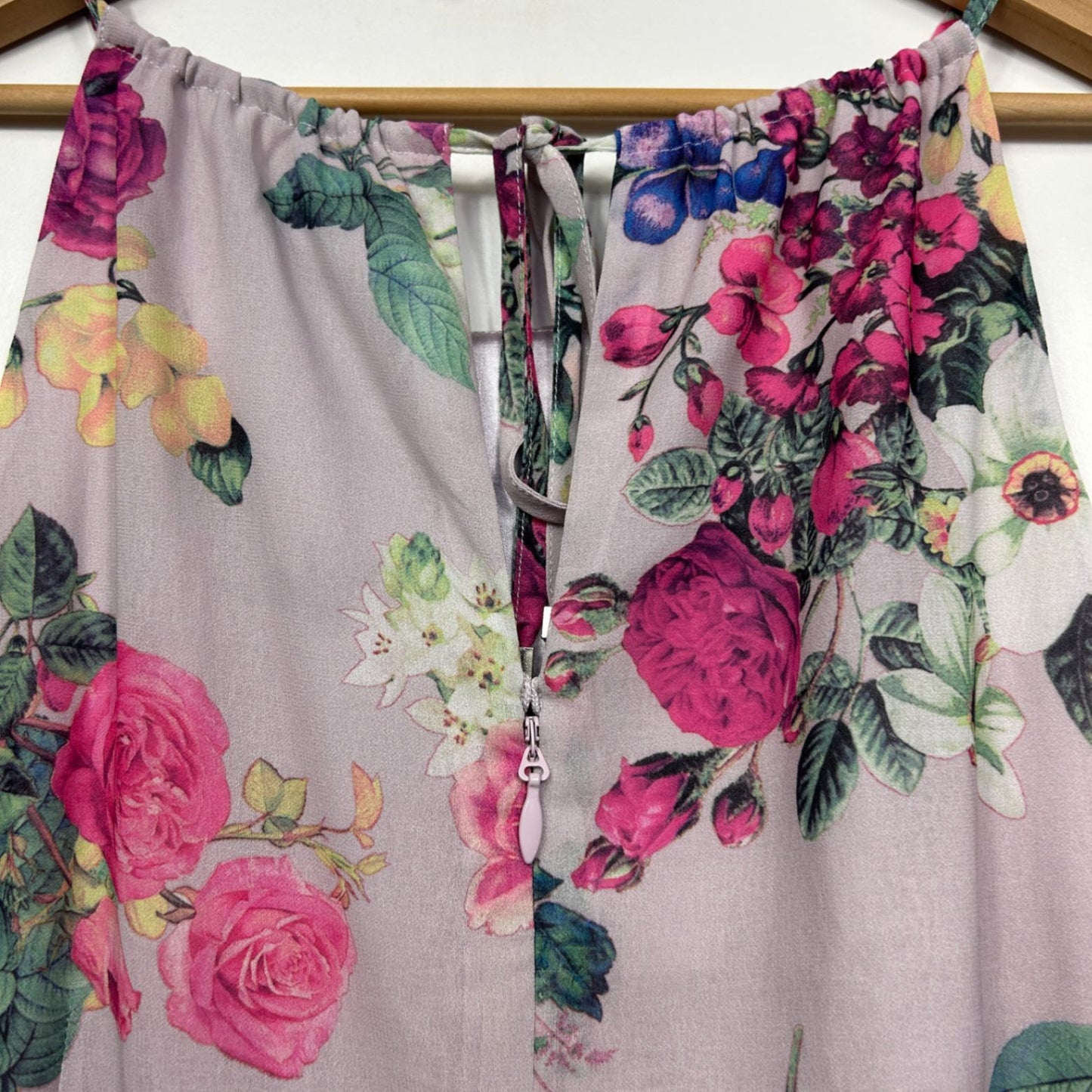 City Chic Multicoloured Sleeveless Floral Cocktail Dress Size 20 Midi Length