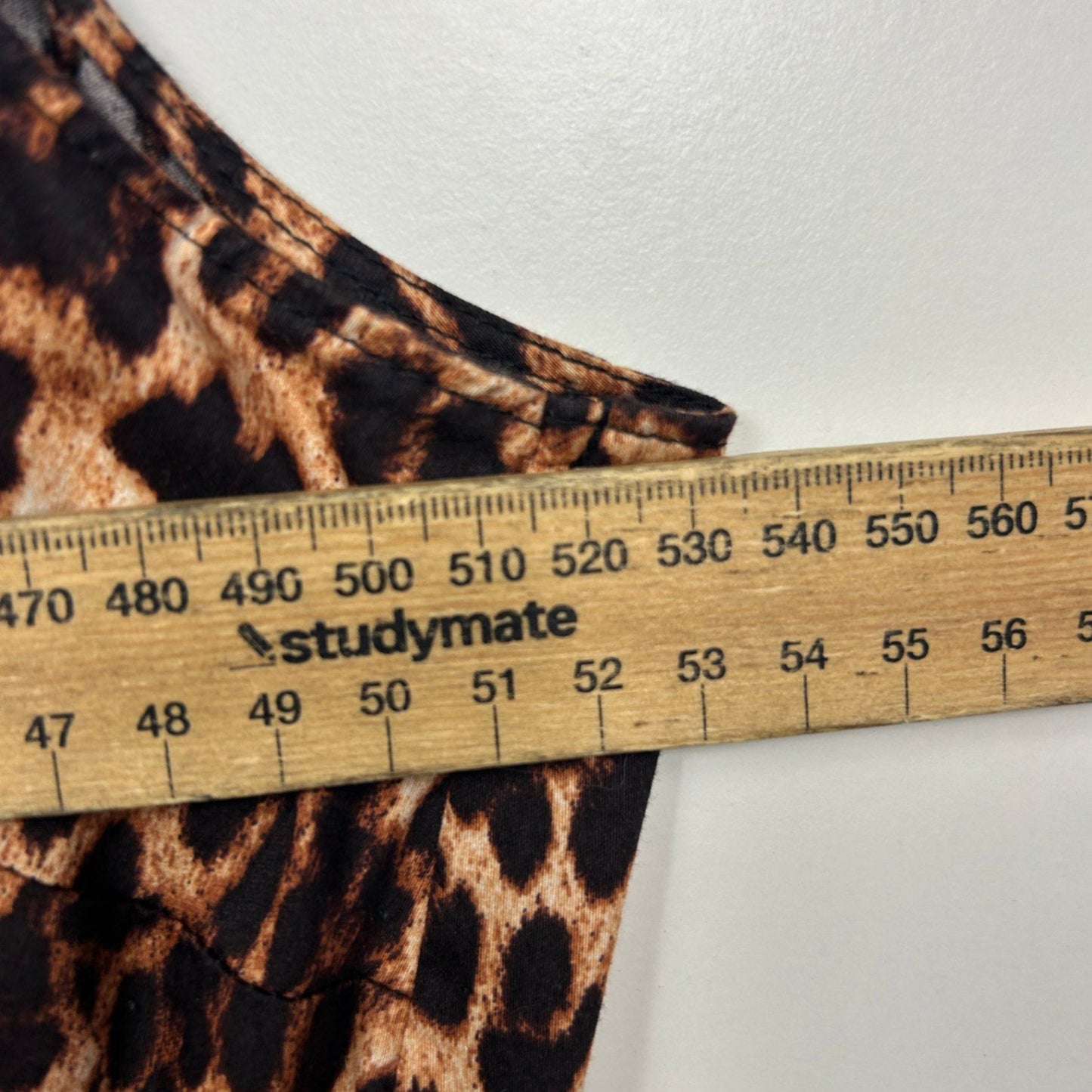 City Chic Wrap Dress Size 20 Large Plus Sleeveless Brown Animal Print