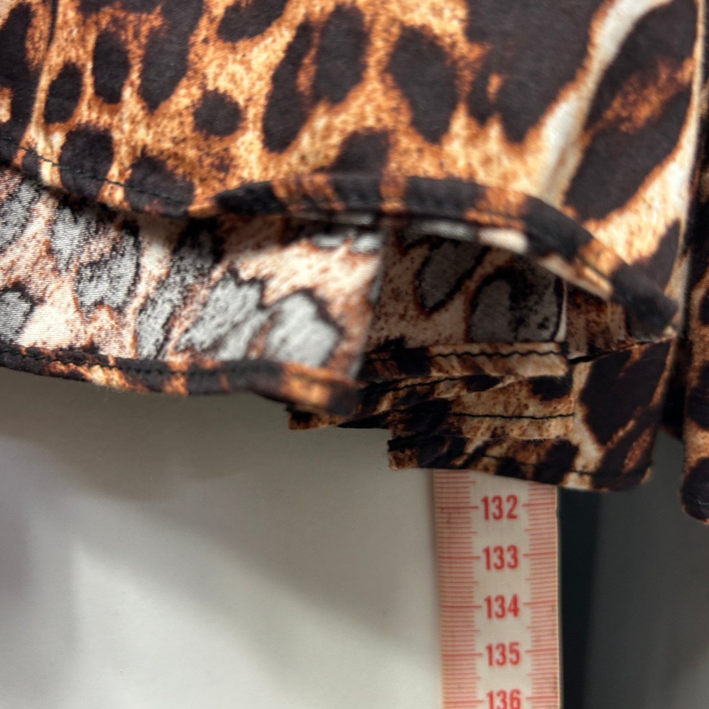 City Chic Wrap Dress Size 20 Large Plus Sleeveless Brown Animal Print