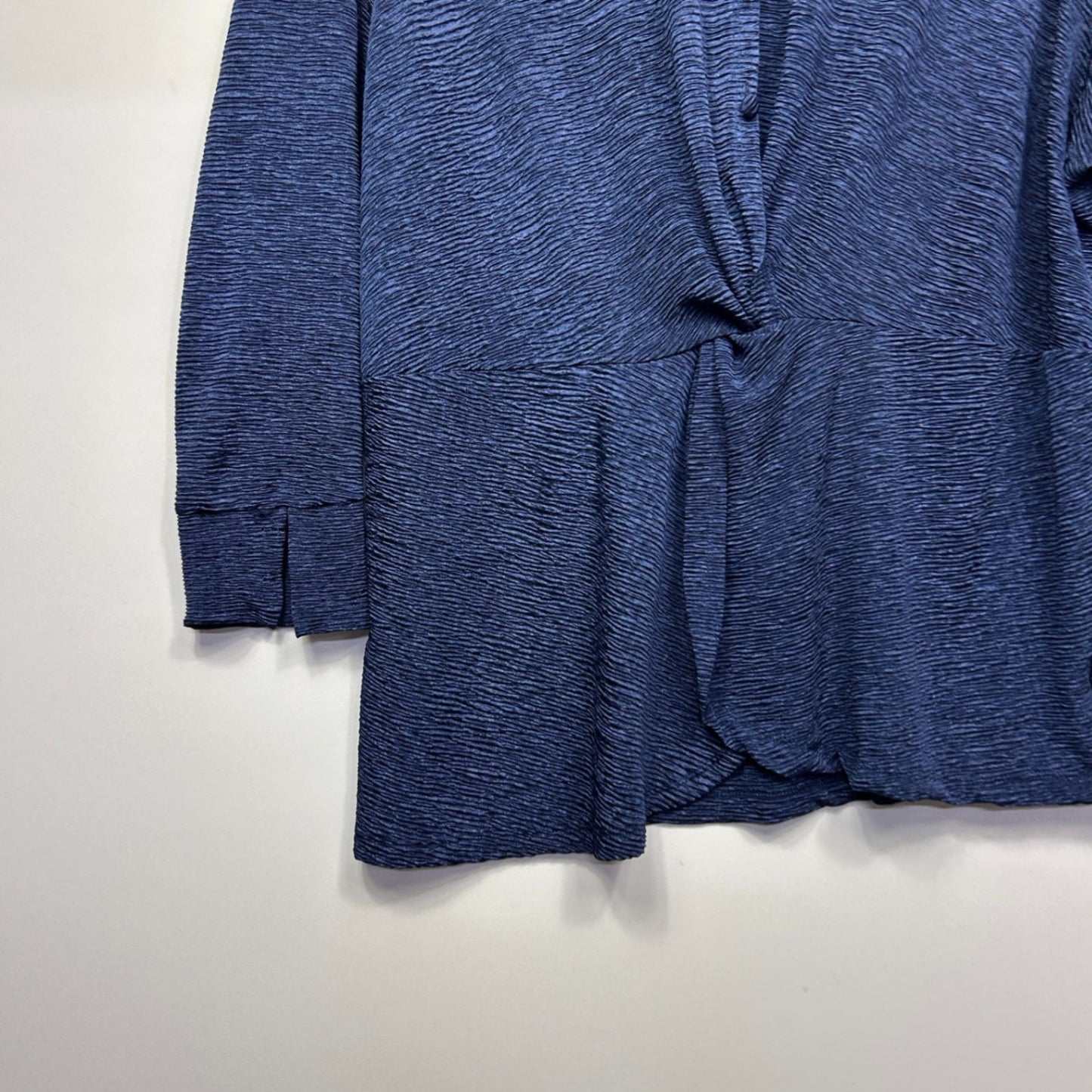 Autograph Blue Long Sleeve Twist Front Top Blouse Size 22 Plus XL