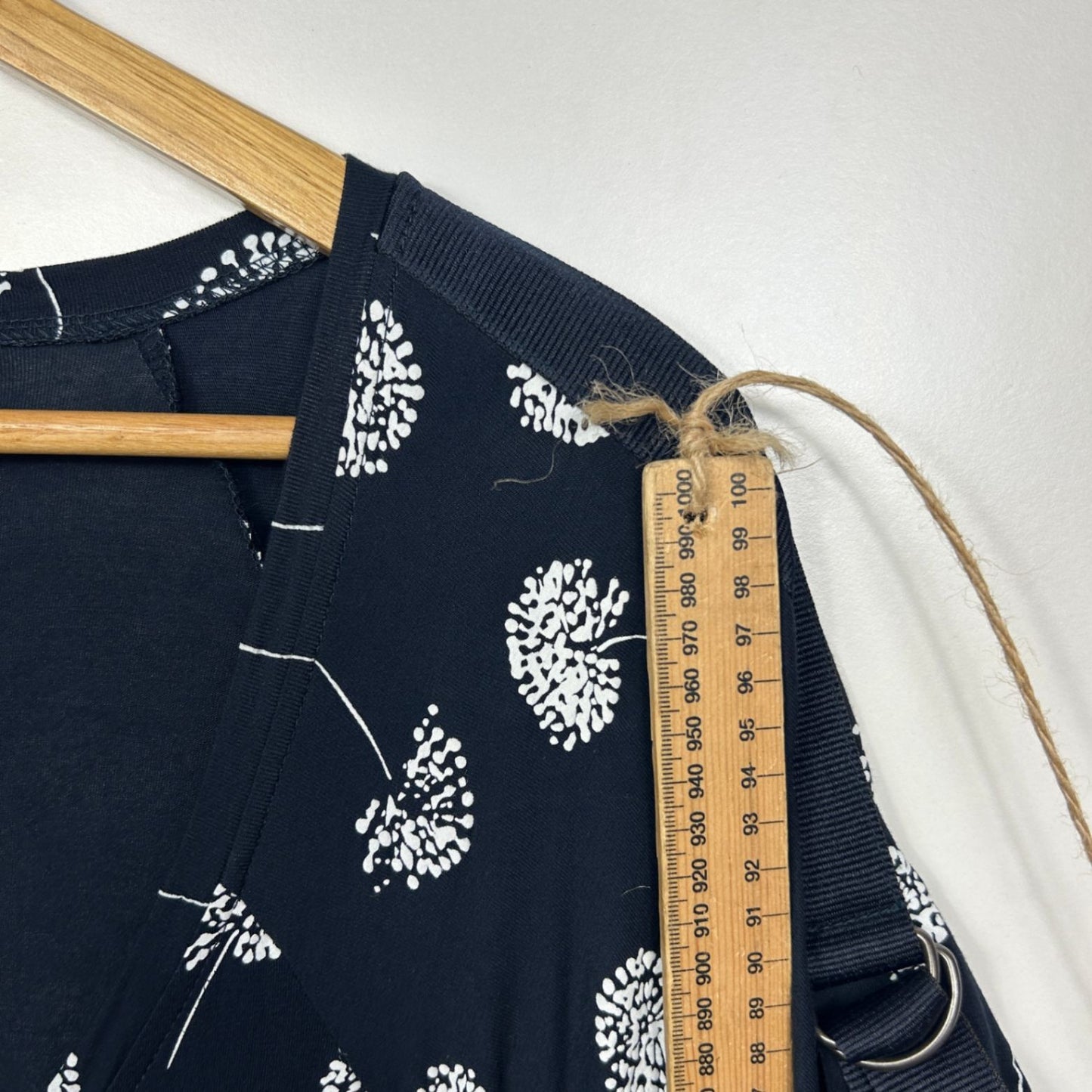 Virtuelle Navy Viscose Roll Tab Short Sleeve Dress Size 16 Plus