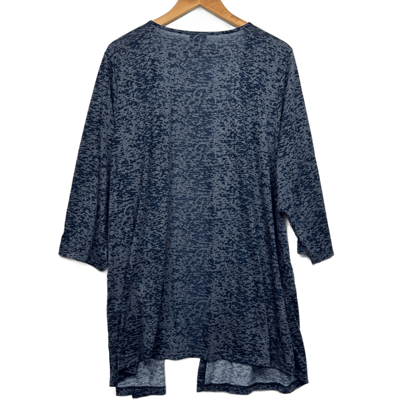 Avenue City Chic Blue Duster Jacket Cover Up Top Cardigan Size 26 28