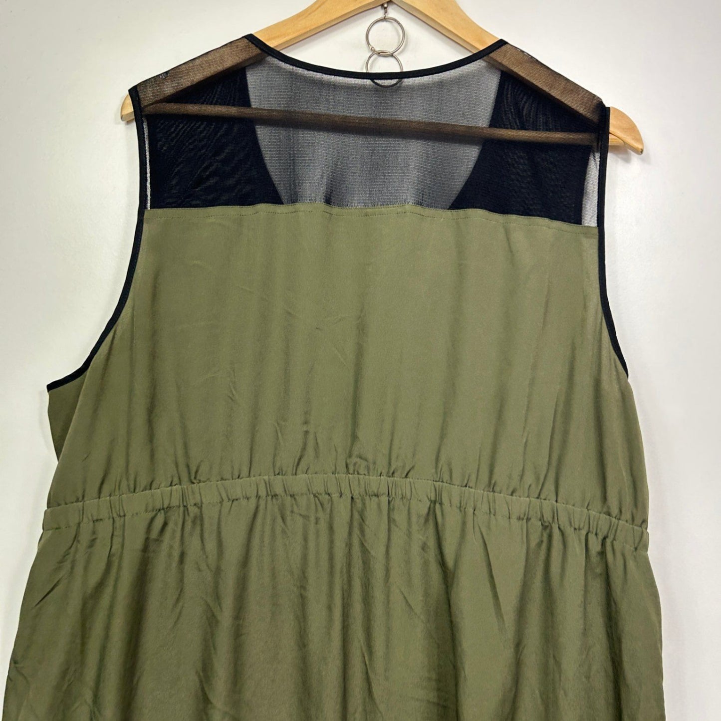 Autograph Olive Black Sleeveless Maxi Dress Size 22 Plus