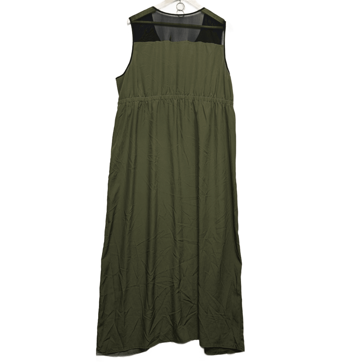 Autograph Olive Black Sleeveless Maxi Dress Size 22 Plus