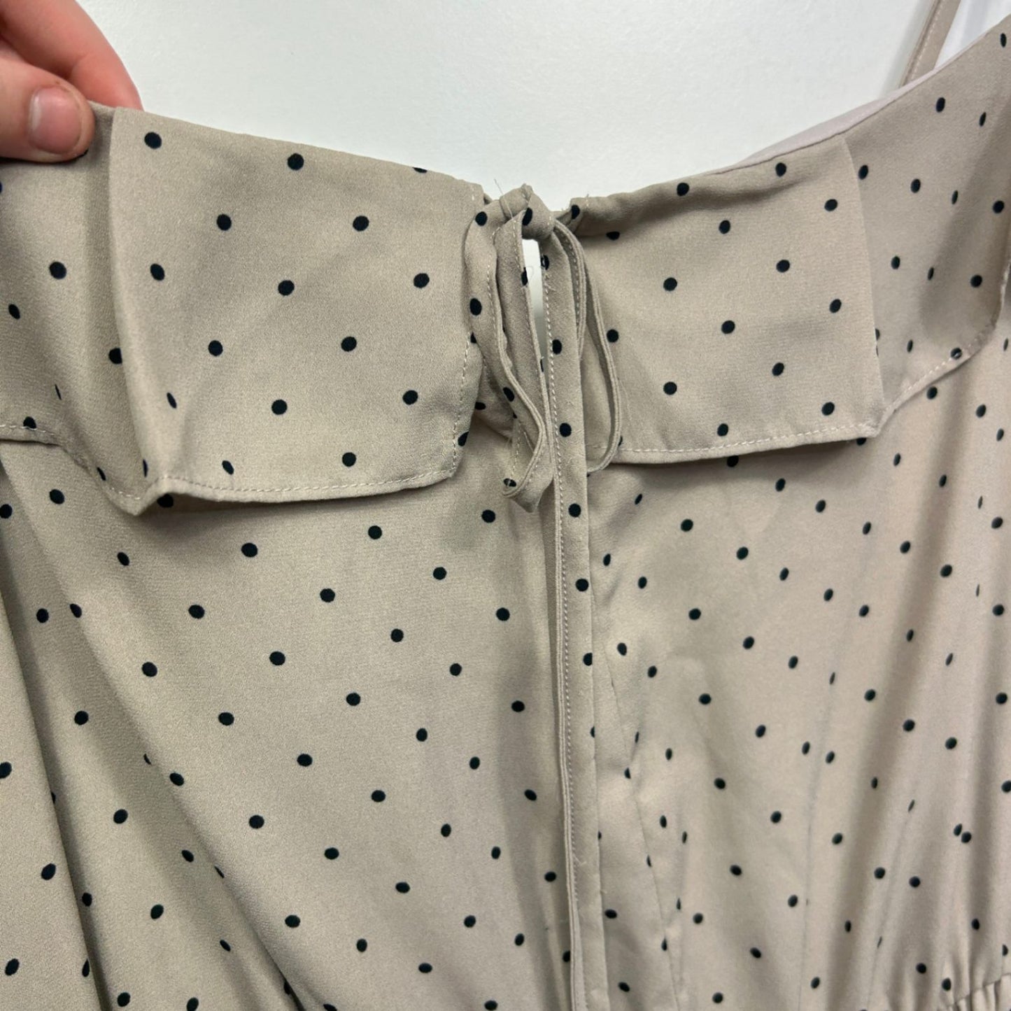 City Chic Polka Dot Sleeveless Ruffle Playsuit Size 22 XL Plus