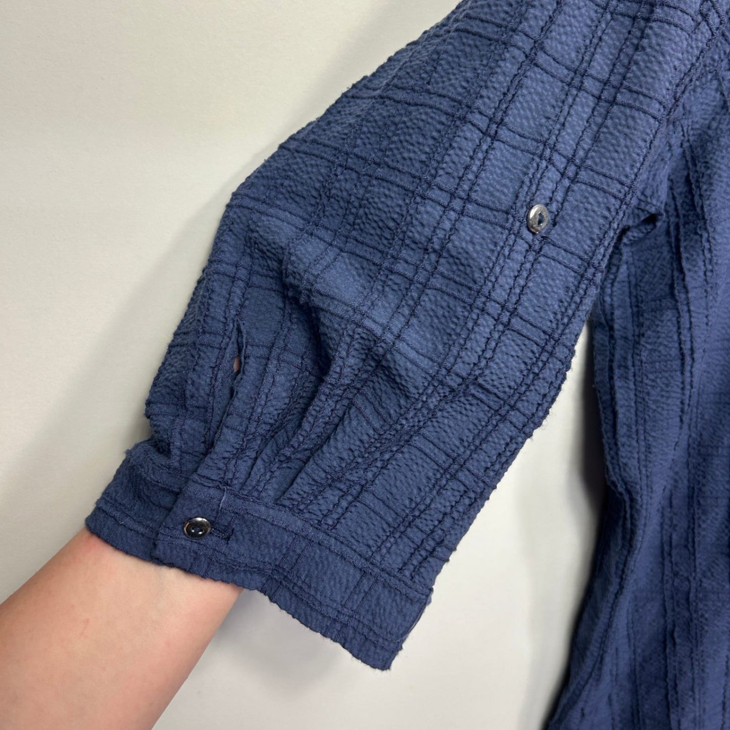 Millers Womens Blue Long Sleeve Check Blouse Top Size 22